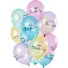 Ballonnen Set 'Happy Birthday' Pastel - 12 stuks