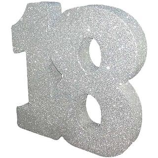Tafeldecoratie ‘18’ - Zilver