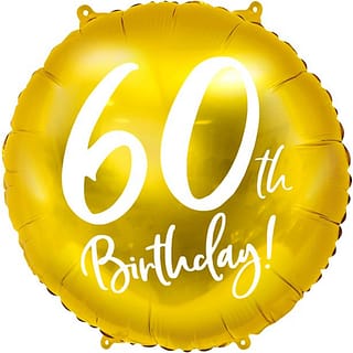 Folie ballon 60th Birthday - 45 centimeter