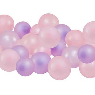 Ballonnen Set met kleine lila en roze ballonnetjes
