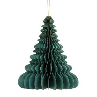 Honeycomb hanger in de vorm van een kerstboom