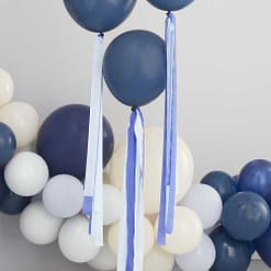 Ballon Staart Streamer Blauw
