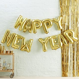Folieballon ‘Happy New Year’ - Goud