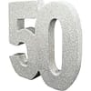 '50' Tafeldecoratie - Zilver Glitter