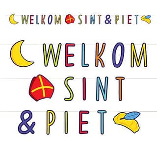 Letterbanner Welkom Sint & Piet - 3 meter