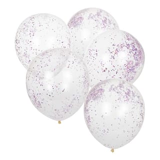 Ballonnen - Glitter Roze - 5 stuks
