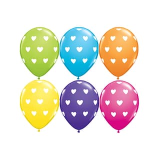 Ballonnen Hartjes Assorti - 10 stuks