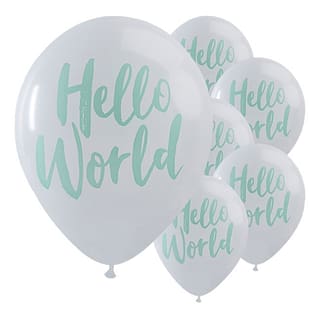 Ballonnen - Hello World - 10 stuks