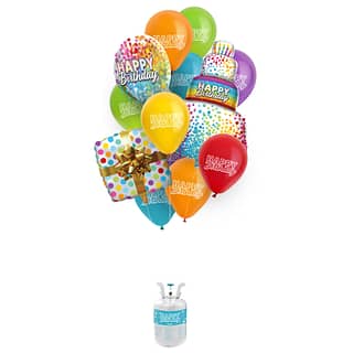 Heliumtank inclusief 30 verjaardags ballonnen