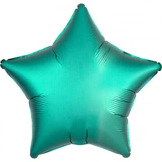 Folieballon Ster Turquoise Matte - 48 Centimeter