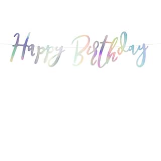Slinger 'Happy Birthday' Iridescent - 62cm