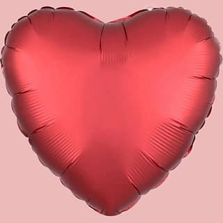 Rode hartvormige folie ballon