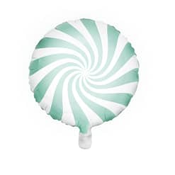 Folie Ballon Pastel Wit Mint - 45cm