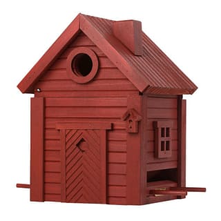 rood design vogel huisje