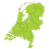 kaartje van nederland
